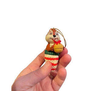 Disney Grolier Chip Christmas Magic Ornament Holiday‎ Mitten Vintage